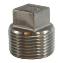 Buchanan 63653 - PLUG H SQ CORED 1/2IN MPT SST 150LB