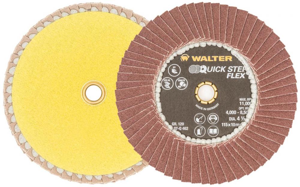 4-1/2 GR120 QS FLAP DISC<span class=' ItemWarning' style='display:block;'>Item is usually in stock, but we&#39;ll be in touch if there&#39;s a problem<br /></span>