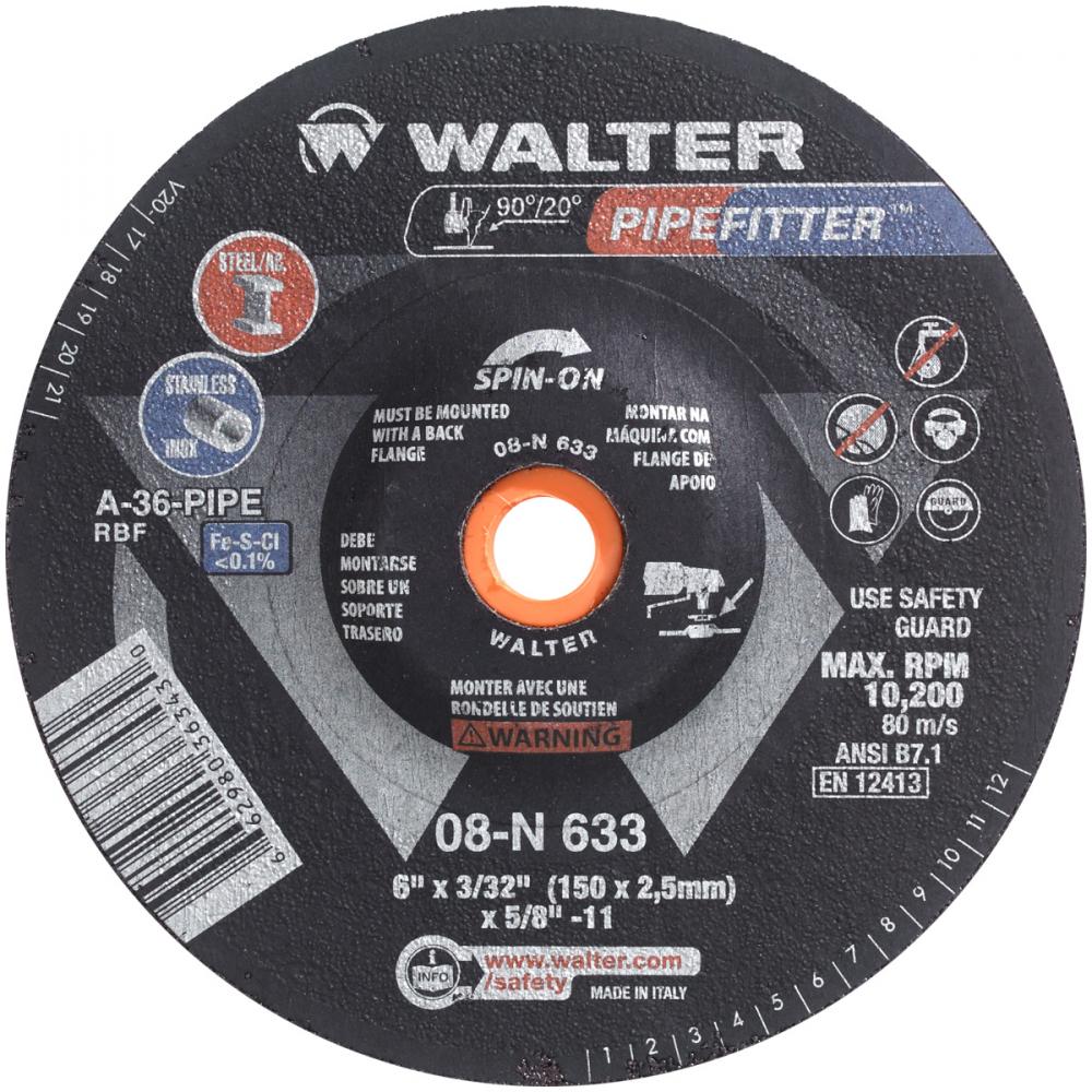 6&#34; X 3/32&#34; X 5/8-11&#34; PIPEFITTER SPIN-ON<span class=' ItemWarning' style='display:block;'>Item is usually in stock, but we&#39;ll be in touch if there&#39;s a problem<br /></span>