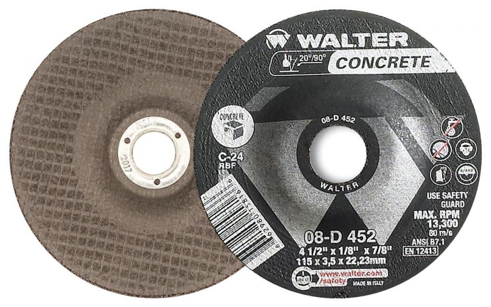 CONCRETE 4-1/2X1/8 C-24 GRINDING WHEEL<span class=' ItemWarning' style='display:block;'>Item is usually in stock, but we&#39;ll be in touch if there&#39;s a problem<br /></span>