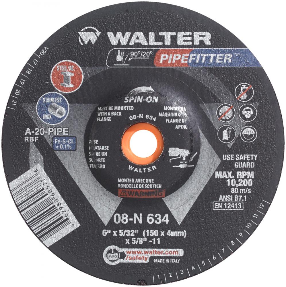 6&#34; X 5/32&#34; X 5/8-11 PIPEFITTER SPIN-ON<span class=' ItemWarning' style='display:block;'>Item is usually in stock, but we&#39;ll be in touch if there&#39;s a problem<br /></span>