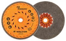 Walter Surface 07X452 - 4-1/2 FX STAINLESS CUP WHEEL, SPIN-ON