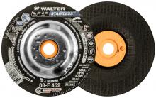 Walter Surface 08F452 - 4-1/2X1/8 A30SS SPIN-ON WHEEL