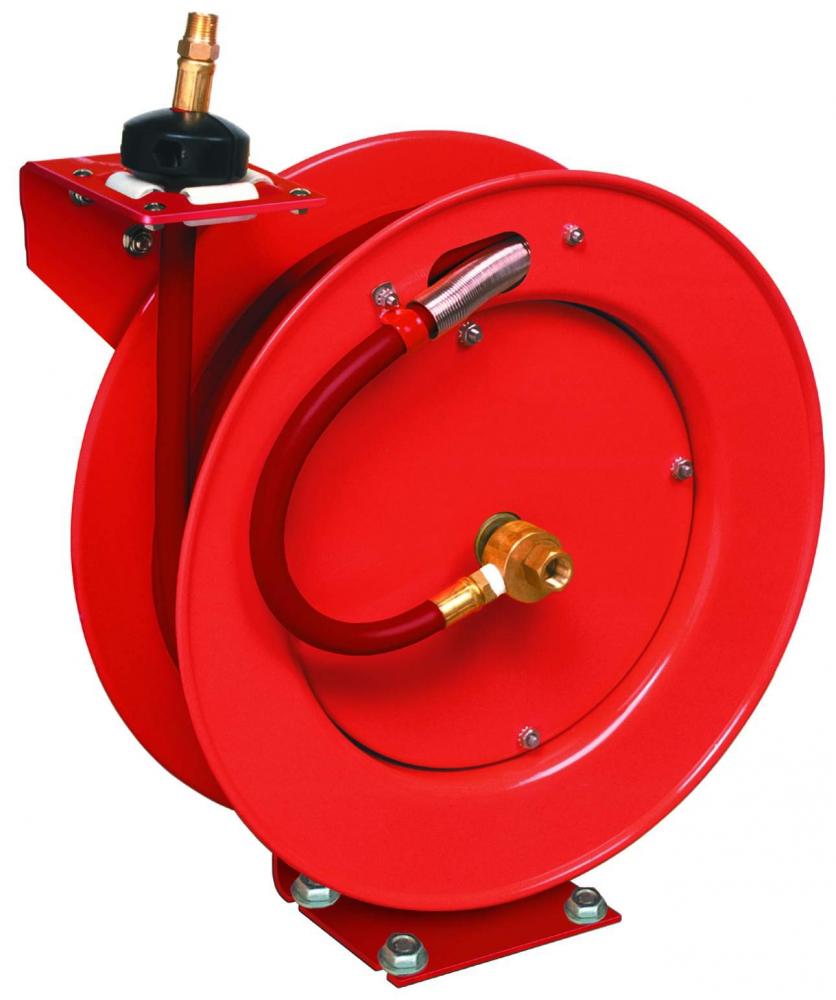 Industrial Air Hose Reel 3/8 hose dia. 50&#39; hose length<span class=' ItemWarning' style='display:block;'>Item is usually in stock, but we&#39;ll be in touch if there&#39;s a problem<br /></span>