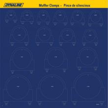 Dynaline 00307 - Muffler Clamps Board 24" x 24"