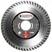 Diamond Products 21124 - 4â€ x .080 x 7/8â€ Delux-Cut Turbo Blade