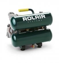 Rolair MDL VT20ST - 2 HP Electric Hand Carry Twin Tank Air Compressor.