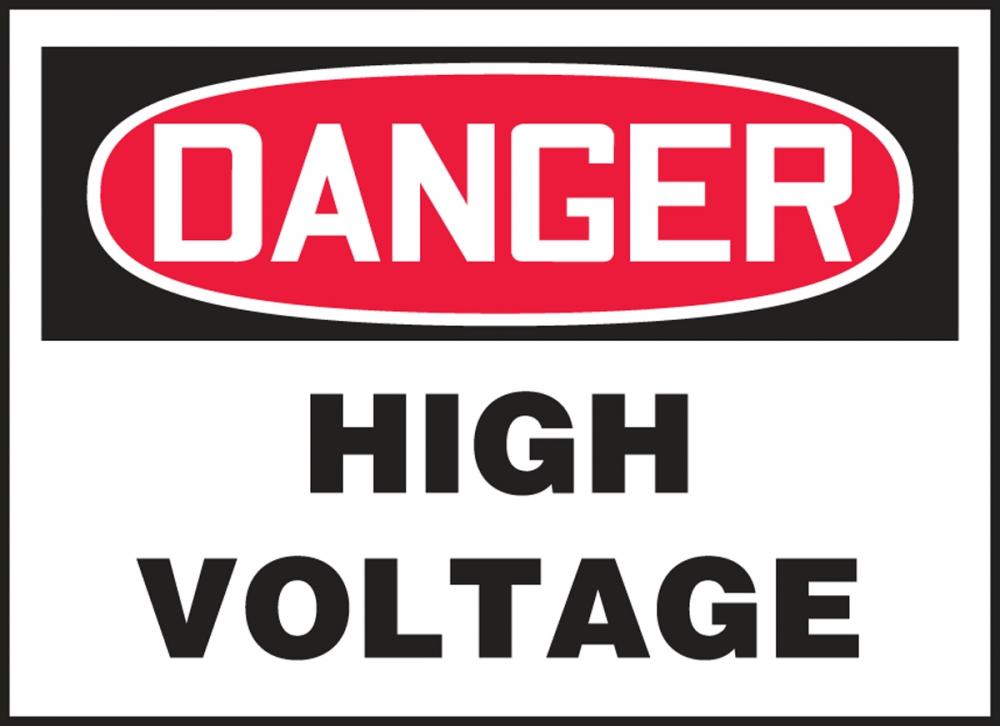 Safety Label, DANGER HIGH VOLTAGE, 3 1/2&#34; x 5&#34;, Dura-Vinylâ„¢<span class=' ItemWarning' style='display:block;'>Item is usually in stock, but we&#39;ll be in touch if there&#39;s a problem<br /></span>