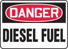 Accuform MCHL224VS - Safety Sign, DANGER DIESEL FUEL, 7" x 10", Adhesive Vinyl