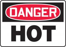 Accuform MCPG019VS - Safety Sign, DANGER HOT, 7" x 10", Adhesive Vinyl