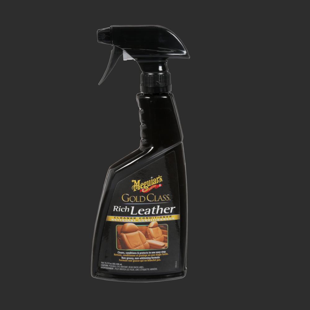 Meguiar’s® Gold Class™ Rich Leather Cleaner & Conditioner Spray G10916C<span class=' ItemWarning' style='display:block;'>Item is usually in stock, but we&#39;ll be in touch if there&#39;s a problem<br /></span>