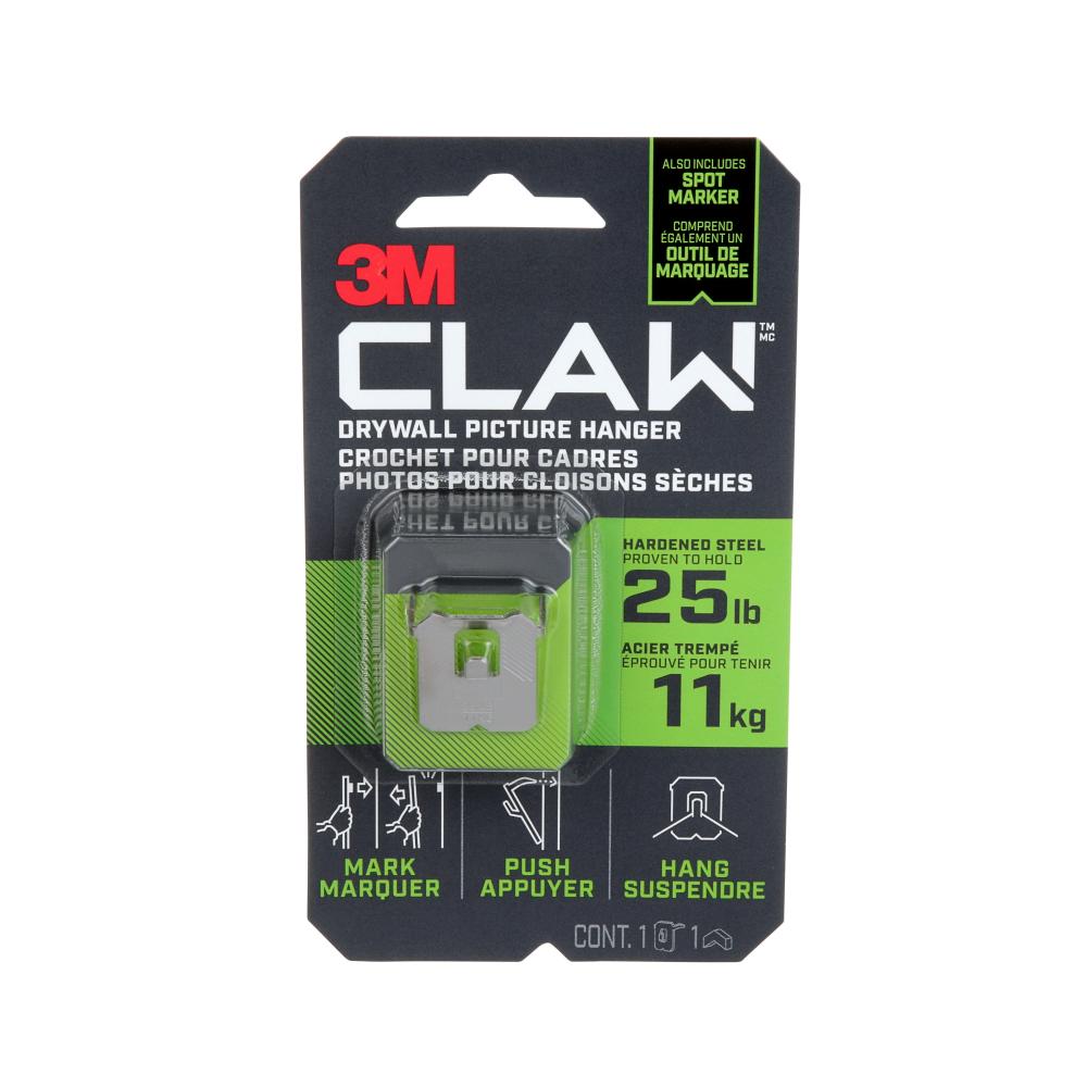 3M™ CLAW Drywall Picture Hanger with Temporary Spot Marker 3PH25M-1EF<span class=' ItemWarning' style='display:block;'>Item is usually in stock, but we&#39;ll be in touch if there&#39;s a problem<br /></span>