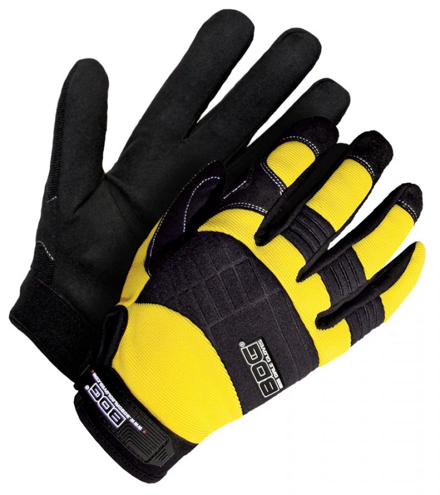 Mechanics Glove Synthetic Leather Yellow/Black<span class=' ItemWarning' style='display:block;'>Item is usually in stock, but we&#39;ll be in touch if there&#39;s a problem<br /></span>