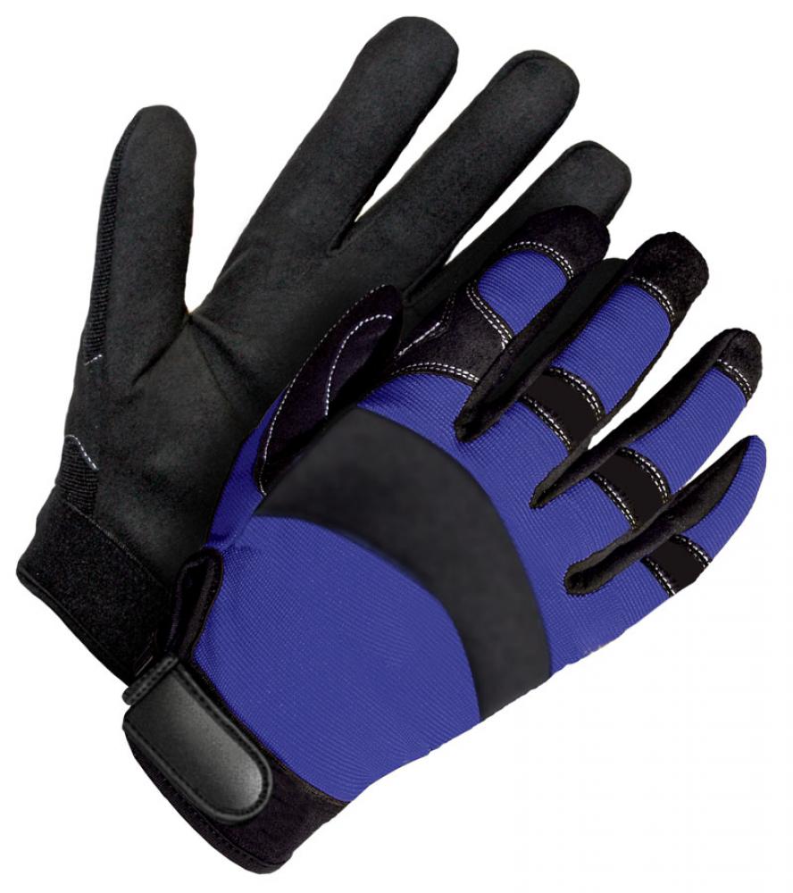 Mechanics Glove Synthetic Leather Navy Blue/Black<span class=' ItemWarning' style='display:block;'>Item is usually in stock, but we&#39;ll be in touch if there&#39;s a problem<br /></span>