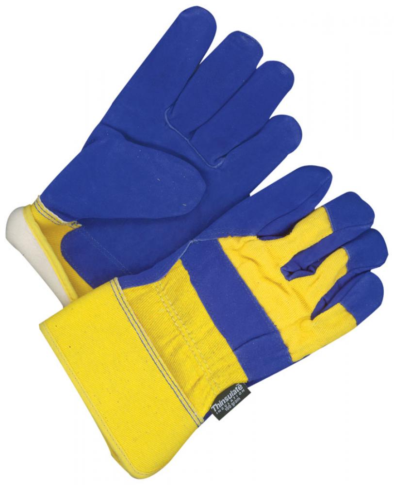 Fitter Glove Split Cowhide Lined Thinsulate C100 Blue/Gold<span class=' ItemWarning' style='display:block;'>Item is usually in stock, but we&#39;ll be in touch if there&#39;s a problem<br /></span>