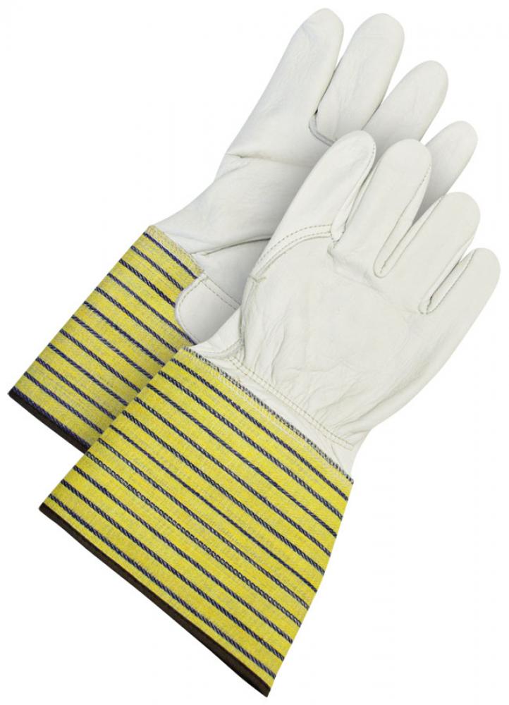 Full Grain Combo w/5&#34; Rubberized Safety Cuff Palm Lined<span class=' ItemWarning' style='display:block;'>Item is usually in stock, but we&#39;ll be in touch if there&#39;s a problem<br /></span>