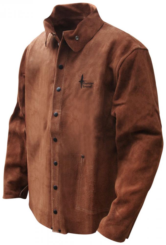 Welding Jacket Split Cowhide Brown Kevlar Sewn<span class=' ItemWarning' style='display:block;'>Item is usually in stock, but we&#39;ll be in touch if there&#39;s a problem<br /></span>