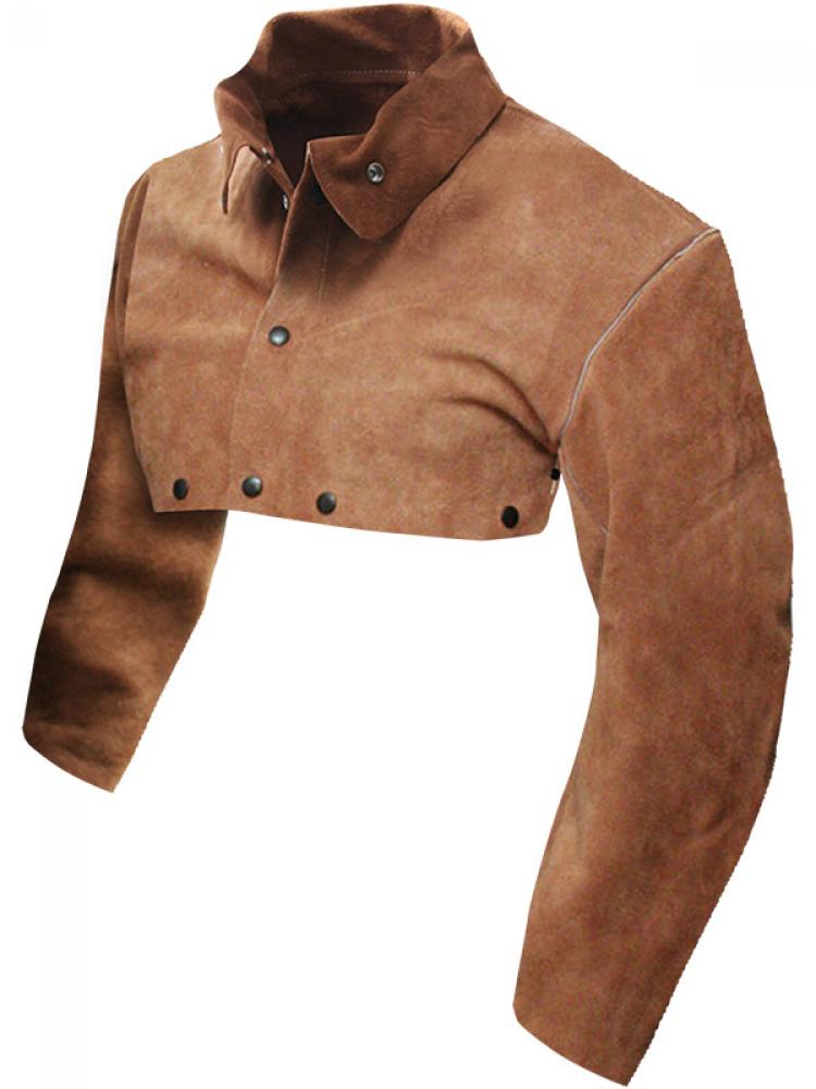 Welding Cape Sleeve Split Cowhide Brown<span class=' ItemWarning' style='display:block;'>Item is usually in stock, but we&#39;ll be in touch if there&#39;s a problem<br /></span>