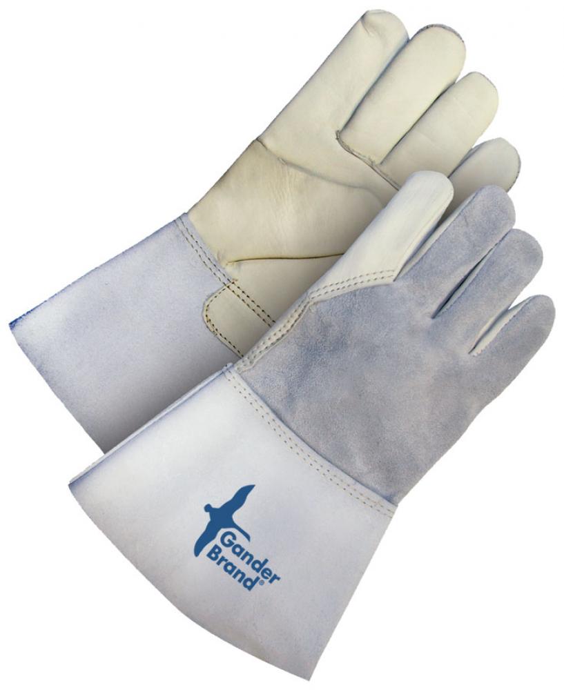 Grain Cowhide Utility Glove Gauntlet Split Back Palm Lined<span class=' ItemWarning' style='display:block;'>Item is usually in stock, but we&#39;ll be in touch if there&#39;s a problem<br /></span>