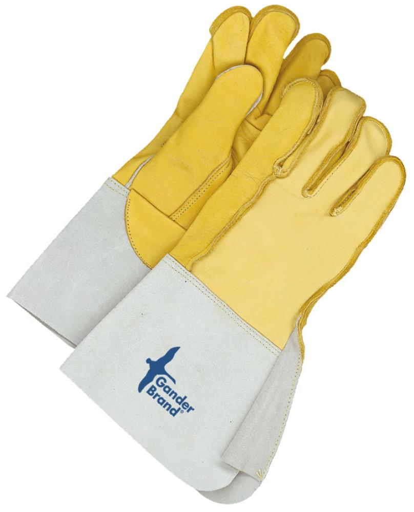 Grain Leather Utility Glove Gauntlet Outseam Sewn Ruf Rigger<span class=' ItemWarning' style='display:block;'>Item is usually in stock, but we&#39;ll be in touch if there&#39;s a problem<br /></span>