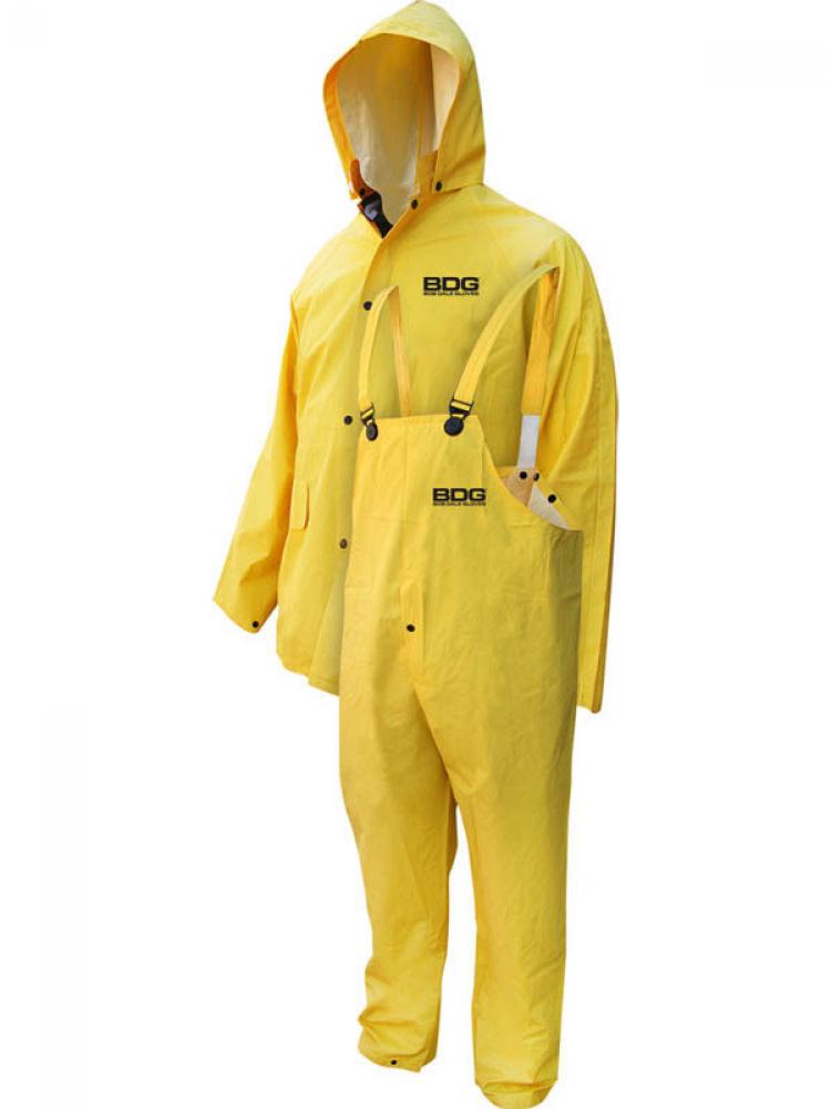 Rain Suit Flame Resistant PVC/Poly/PVC 3 Piece Suit<span class=' ItemWarning' style='display:block;'>Item is usually in stock, but we&#39;ll be in touch if there&#39;s a problem<br /></span>