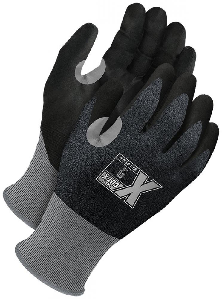 Grey 21G Seamless Knit Cut Resistant Black PU Palm w/ Touchscreen<span class=' ItemWarning' style='display:block;'>Item is usually in stock, but we&#39;ll be in touch if there&#39;s a problem<br /></span>