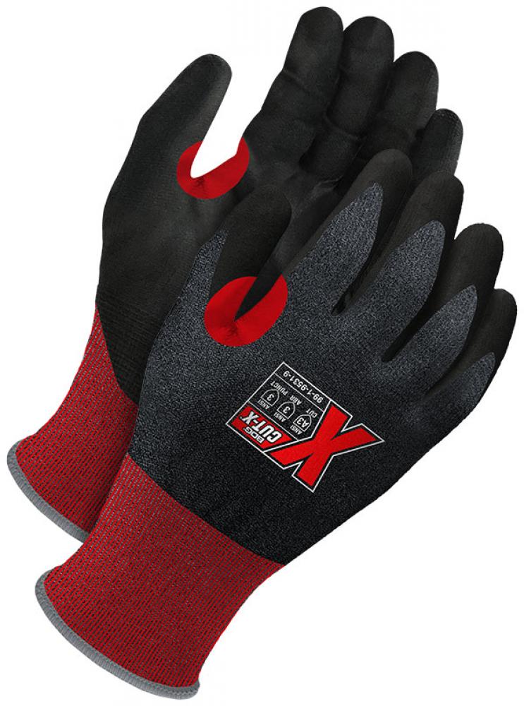 Red 21G Seamless Knit Cut Resistant Black PU Palm w/ Touchscreen<span class=' ItemWarning' style='display:block;'>Item is usually in stock, but we&#39;ll be in touch if there&#39;s a problem<br /></span>