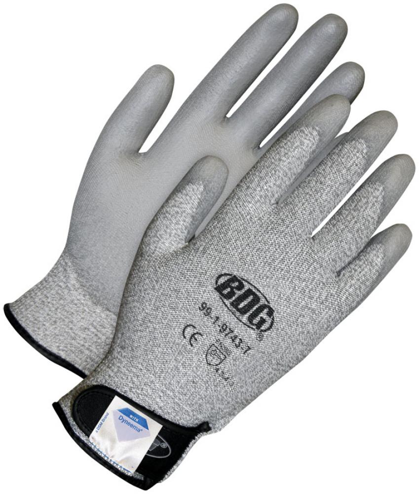 Seamless Knit Dyneema® Cut Level 3 Grey PU Palm Velcro Wrist<span class=' ItemWarning' style='display:block;'>Item is usually in stock, but we&#39;ll be in touch if there&#39;s a problem<br /></span>