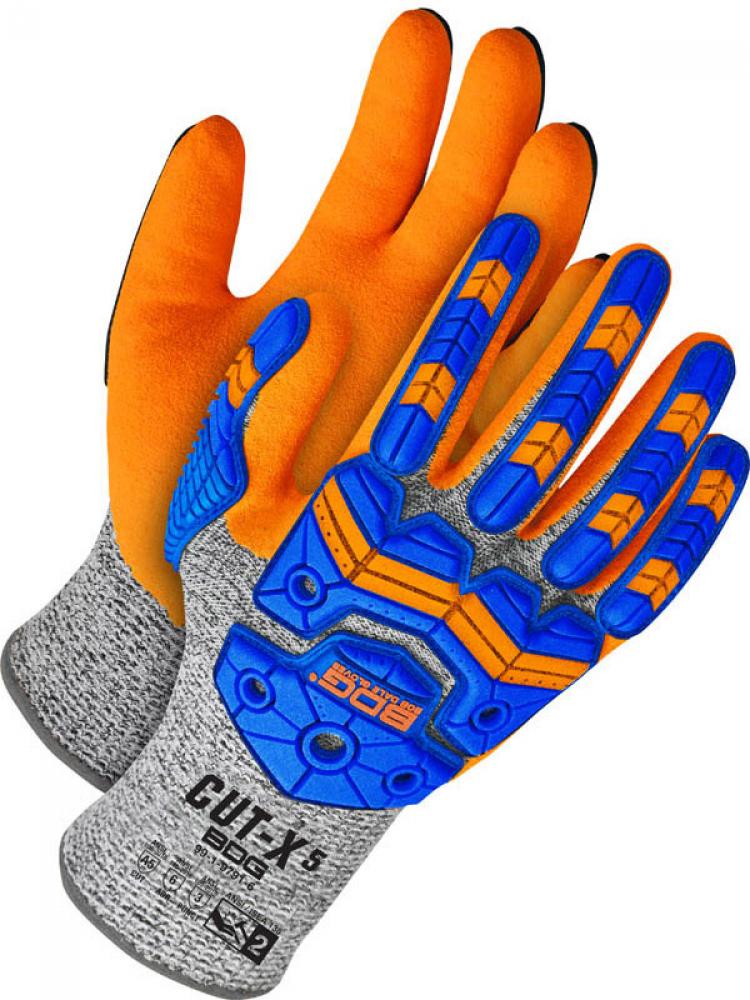 CUT-X Grey HPPE  Orange Sandy Nitrile Palm w/ Impact<span class=' ItemWarning' style='display:block;'>Item is usually in stock, but we&#39;ll be in touch if there&#39;s a problem<br /></span>