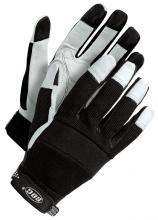 Bob Dale Gloves & Imports Ltd 20-1-1215-XL - Mechanics Glove Grain Goatskin Palm Pearl White