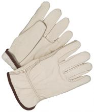 Bob Dale Gloves & Imports Ltd 20-9-1571-7-9 - Grain Cowhide Driver Straight Thumb Lined Fleece