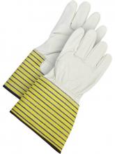 Bob Dale Gloves & Imports Ltd 40-1-2510-W - Full Grain Combo w/5" Rubberized Safety Cuff Palm Lined