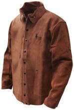 Bob Dale Gloves & Imports Ltd 60-1-126-X2L - Welding Jacket Split Cowhide Brown Kevlar Sewn