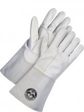 Bob Dale Gloves & Imports Ltd 60-1-1720-M - Gander TIG Welding Glove Grain White Goatskin - Kevlar® Sewn