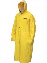 Bob Dale Gloves & Imports Ltd 95-1-901FRC-X4L - Rain Coat Flame Resistant PVC/Poly/PVC 48in Long w/Hood