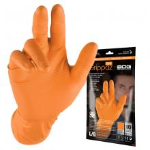 Bob Dale Gloves & Imports Ltd 99-1-6100P-XL - Grippaz Orange Nitrile Disposable 6mil Packs