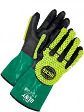 Bob Dale Gloves & Imports Ltd 99-1-778-12 - PVC/Nitrile Coated 12" Cut Resistant Gauntlet w/TPR Impact