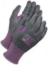 Bob Dale Gloves & Imports Ltd 99-1-9580-9 - Purple 21G Seamless Knit Cut Resistant Grey NBR Palm w/ Touchscreen