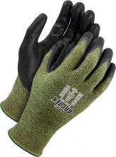 Bob Dale Gloves & Imports Ltd 99-1-9675-8 - Seamless Knit Green/Black Fr Yarn with Black Bi Polymer Dip