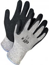 Bob Dale Gloves & Imports Ltd 99-1-9701-9 - Grey Seamless Knit HPPE w/ Black Crinkle Latex Palm