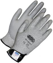 Bob Dale Gloves & Imports Ltd 99-1-9743-8 - Seamless Knit Dyneema® Cut Level 3 Grey PU Palm Velcro Wrist