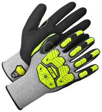 Bob Dale Gloves & Imports Ltd 99-1-9790-8 - Seamless Knit HPPE Cut Resistant Hi-Viz Yellow Impact Prote