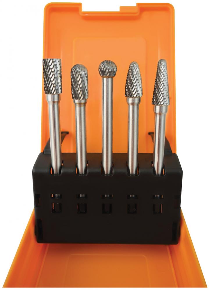 5-PC LONG DOUBLE CUT CARBIDE BURR SET<span class=' ItemWarning' style='display:block;'>Item is usually in stock, but we&#39;ll be in touch if there&#39;s a problem<br /></span>