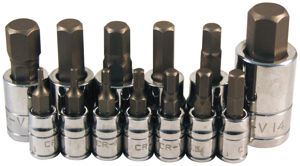 13PC METRIC HEX BIT SCKT SET<span class=' ItemWarning' style='display:block;'>Item is usually in stock, but we&#39;ll be in touch if there&#39;s a problem<br /></span>