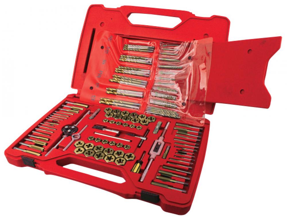 117PC FRACTIONAL & METRIC TAP & DIE DRILL BIT SET<span class=' ItemWarning' style='display:block;'>Item is usually in stock, but we&#39;ll be in touch if there&#39;s a problem<br /></span>