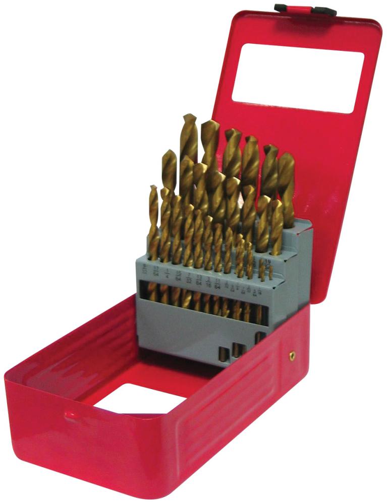 29PC HSS DRILL BIT SET - TITANIUM<span class=' ItemWarning' style='display:block;'>Item is usually in stock, but we&#39;ll be in touch if there&#39;s a problem<br /></span>