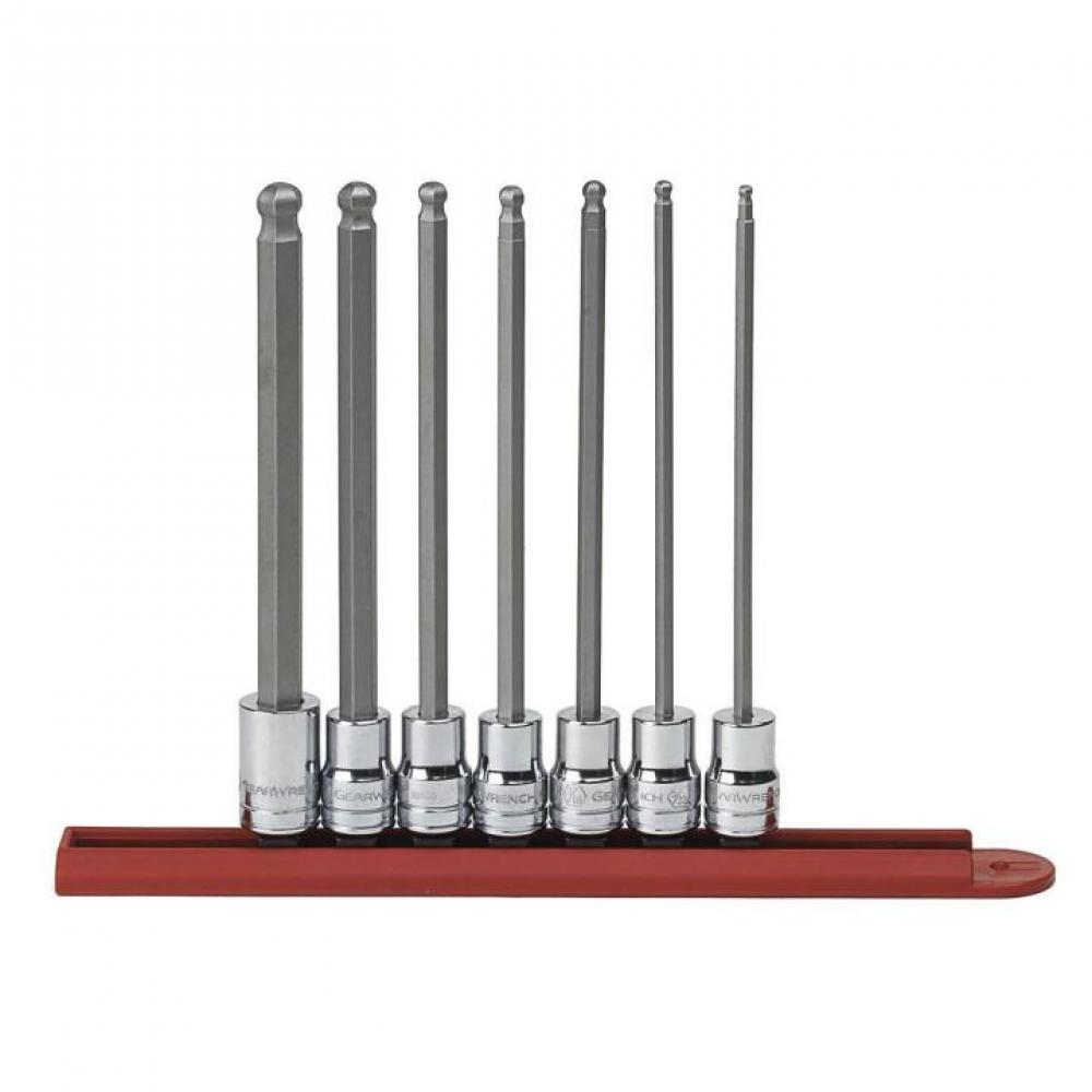 7 Pc. 3/8&#34; Drive SAE Long Ball End Hex Bit Socket Set<span class=' ItemWarning' style='display:block;'>Item is usually in stock, but we&#39;ll be in touch if there&#39;s a problem<br /></span>