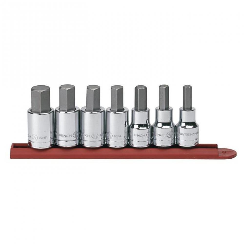 7 Pc. 1/2&#34; Drive SAE Hex Bit Socket Set<span class=' ItemWarning' style='display:block;'>Item is usually in stock, but we&#39;ll be in touch if there&#39;s a problem<br /></span>