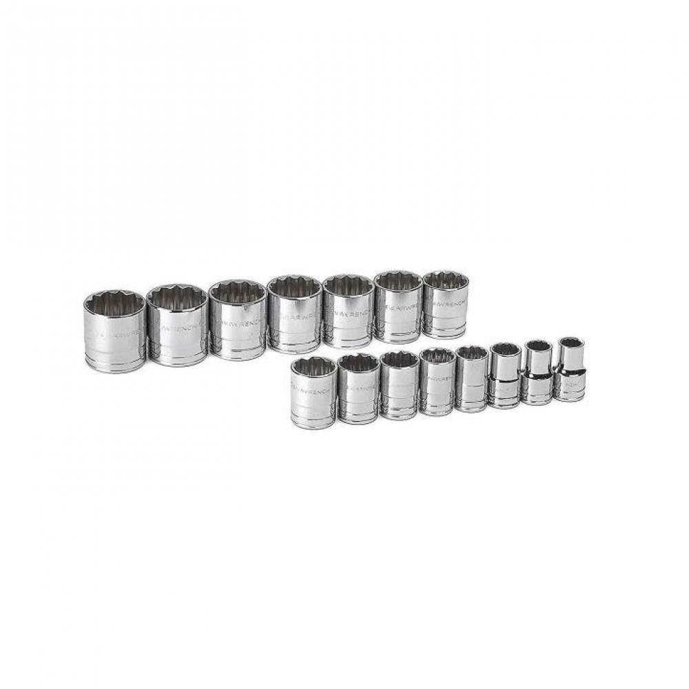 15 Pc. 1/2&#34; Drive 12 Point SAE Standard Length Socket Set<span class=' ItemWarning' style='display:block;'>Item is usually in stock, but we&#39;ll be in touch if there&#39;s a problem<br /></span>