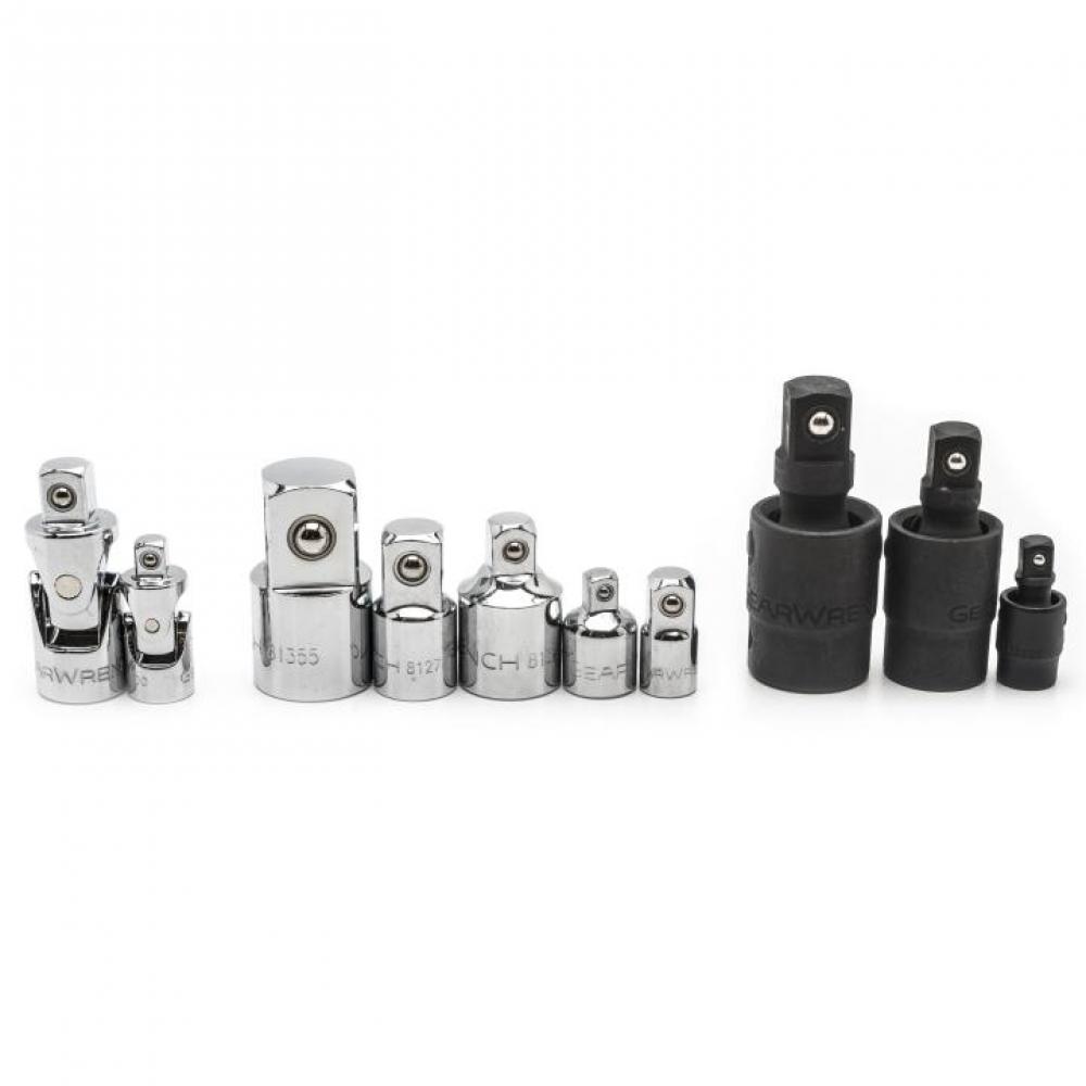 10 Pc. 1/4&#34;, 3/8&#34;, and 1/2&#34; Drive Universal Adapter Set<span class=' ItemWarning' style='display:block;'>Item is usually in stock, but we&#39;ll be in touch if there&#39;s a problem<br /></span>